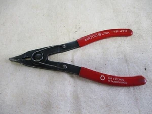 MATCO TOOLS RED EXTERNAL SNAP RING PLIERS TP47R - Picture 1 of 2