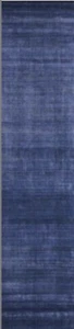 Stunning Tribal oriental rug new Runner gabbeh Blue 12 Ft Modern Elegant - Picture 1 of 6