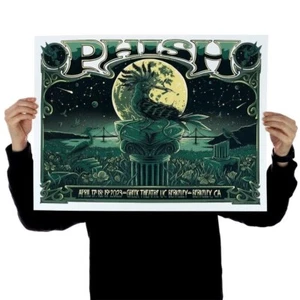 Phish 2023 Spring Tour Greek Theatre Berkeley CA ZazzCorp Green AP Signed 30/130 - Picture 1 of 12