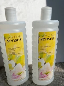 2-Avon Senses Bubble Bath 24 oz LILY & HONEYSUCKLE New Old Stock Sealed MADE USA - Bild 1 von 9