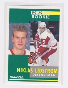 1991-92 Pinnacle Hockey - Base - Nicklas Lidstrom #320 - Rookie - Picture 1 of 2