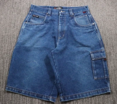 FUBU винтажный Y2K джинсовой ткани шорты груза мешковатые широкие ноги мужчин 36 x 13 фигурист хип-хоп - Изображение 1 из 4