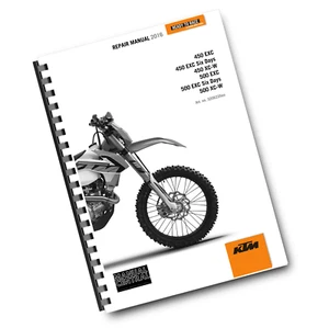 KTM 2016 - 450 500 EXC SIX DAYS XC-W - WORKSHOP REPAIR SERVICE MANUAL REPRINTED - Picture 1 of 8