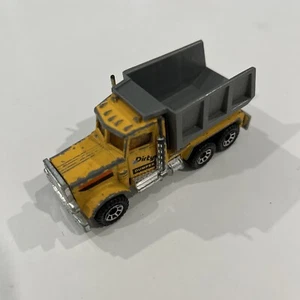 Vintage Matchbox 1981 Yellow Peterbilt Dirty Dumper 30 Die-cast Toy Car Truck - Picture 1 of 8