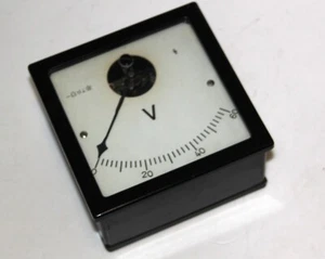 Voltmeter analog 60 V DC Siemens und Halske 50 er Jahre geprüft - Bild 1 von 2