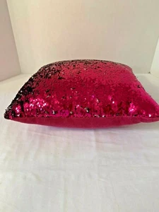 Violet / Silver Flip Sequin Square Bedroom, Sofa Pillow (1) - Picture 1 of 7