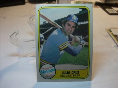 1981 Fleer Baseball  #601 - Julio Cruz - Seattle Mariners 81-098 - Image 1 of 2