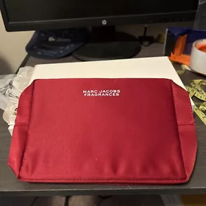 New Marc Jacobs Fragrances Cosmetic pouch perfume bag wallet toiletry red 10x7 - Picture 1 of 3