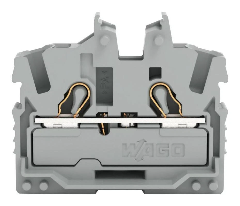 2 Conductor Miniature Through Terminal Block With Operating Slots Flange Mount - Image 1 of 1