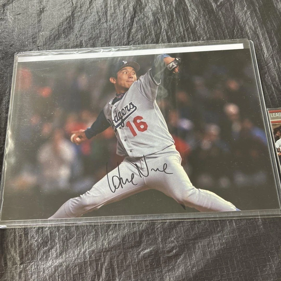 MLB Hideo Nomo Autographed Photo Los Angeles Dodgers - Image 1 of 3