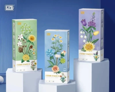 Loz Brick Building Block Flower Bouquet - Eternal Flowers - Self MOC - Image 1 of 4