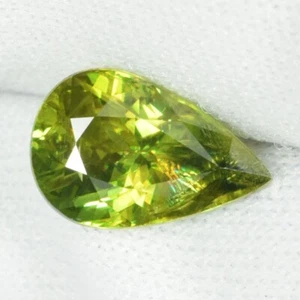 2.37 ct SHIMMERING MULTI COLOR SPARKLING NATURAL SPHENE  PEAR GEMS See Vdo 5S - Bild 1 von 3