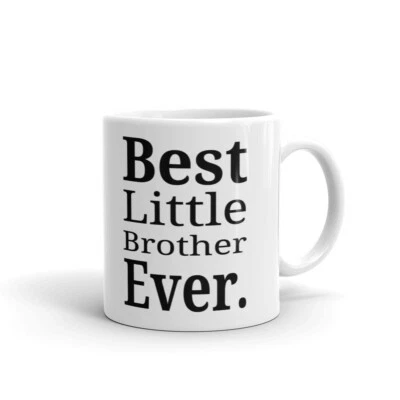 AFTERPRINTS Best Little Brother Ever Coffee Tea Ceramic Mug Office Work Cup Gift