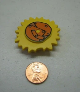 Rare Lego Duplo ROCK BOULDER GEARS Specialty PRINTED BLOCK Vintage - Picture 1 of 3