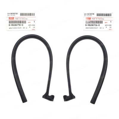 For Isuzu D-max Open Cab 2012 - '18 Rear Pair Door Rubber Seal Weatherstrip - Image 1 of 4