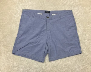 Saddlebred Mens Size 40W Chino Blue Chambray Shorts Preppy - Picture 1 of 7