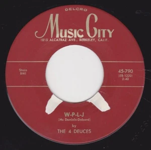 THE 4 DEUCES -"W-P-L-J" / MR.UNDERTAKER "HERE LIES MY LOVE"- MUSIC  CITY (M-) - Picture 1 of 2