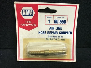 NAPA Tire Hardware 90-556 Air Line Hose Repair Coupler 1/4" (Air Compressor) NIB - Bild 1 von 2
