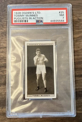 1928 Ogden's Ltd. Pugilists in Action #285. Tommy McInnes. PSA 7 (only 3 Higher) - Image 1 of 3