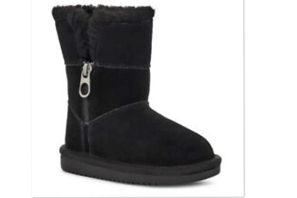 Koolaburra by UGG ARIBEL Short Zip Boot Toddler Girl's Size 7 Black