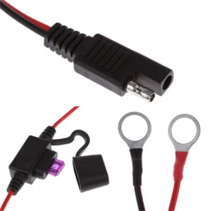 12V Klemme zu SAE Schnelltrennkabel Motorrad Batterie Ausgangsstecker - Bild 1 von 5
