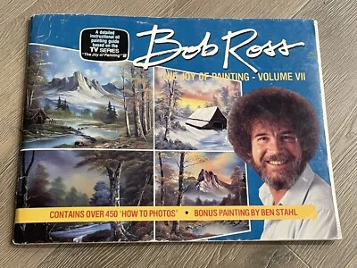 Bob Ross The Joy Of Painting Volume Vol 7 VII Instructional How To Art Book - Image 1 of 4