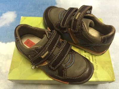 Beeko Hook & Loop Brown Leather Oxford Size 26, 29 / US Toddler 9.5, 12 - Image 1 of 4
