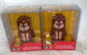 New Disney Parks Rubik's Character Cube Puzzle Chipmunks Chip & Dale Set - Picture 1 of 7