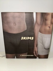 Skims Cotton 3er Pack Größe M 5" Boxershorts in Onyx, Washed Gunmetal, Lt Heather - Bild 1 von 6