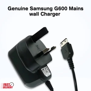 Chargeur mural secteur authentique Samsung G600 pour E2121 C3050 S5230 Tocco Lite E2550 - Photo 1 sur 4