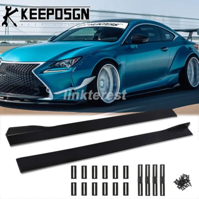 For Lexus IS 200t 250 300 350 ISF Side Skirts Body Extension Rocker Panel GLOSSY Foto 1 de 4