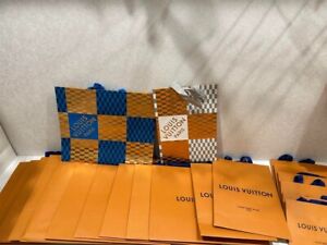 20er-Pack authentische LOUIS VUITTON mehrfarbiges Einkaufspapier Geschenktüte Großverkauf
