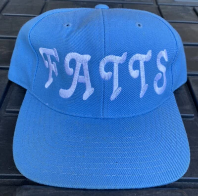 Vintage FATTS Colosseum Hat Cap Size 7 1/2 Wool Blend Baby Blue - Image 1 of 4