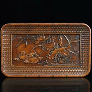 35 cm China natural Rosewood plate tray mandarin duck Wood tea tray teaboard - Picture 1 of 9