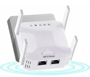 Generic Dual Band WiFi Repeater (5GHz/2.4GHz), Internet Booster W/ethernet Port - Picture 1 of 7