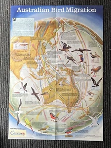 AUSTRALIAN BIRD MIGRATION POSTER - Picture 1 of 1