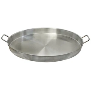 Heavy Duty 21-3/4" ROUND Stainless Steel Comal Griddle Pan Grill Fry Tray Cook - Picture 1 of 6