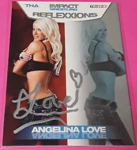 TNA Impact Wrestling TriStar Angelina Love Card 2012 Reflexxions Auto Sig #13 - Picture 1 of 1