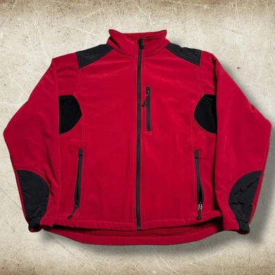 Black Diamond Diamond Jacket Men's Size Medium Soft Shell Red Fleece Lining - Image 1 of 4