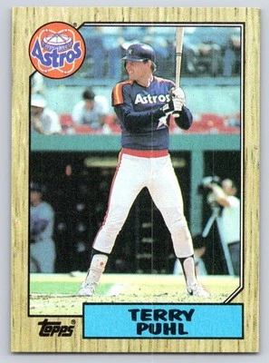 1987 Topps Terry Puhl #693 Houston Astros - Image 1 of 2