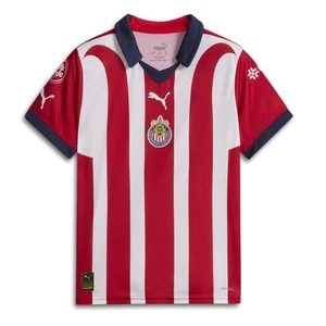 PUMA Chg 2324 Home Promo Collared Replica Jersey Youth Boys Red, White Casual To - Picture 1 of 2