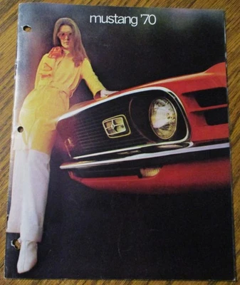 Ford Mustang 1970 Original Sale Brochure Literature 5106 Pioneer Dealership WI - Image 1 of 4
