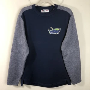 Tampa Bay Rays Majestic Therma Base Pullover Herren Gr. M Navy Grau - Bild 1 von 14