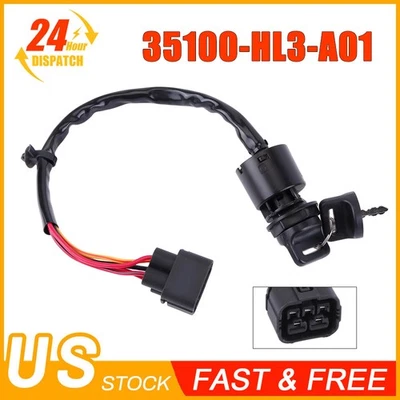 NEW IGNITION SWITCH WITH KEYS SET FOR 2014-2022 HONDA PIONEER 700 35100-HL3-A01 - Image 1 of 4