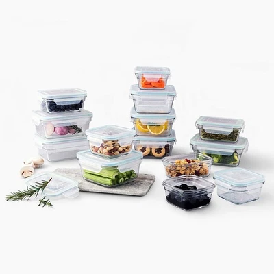 Glasslock Oven and Microwave Safe Glass Food Containers 28 Piece Set (Open Box) - Image 1 of 4