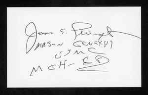 James Livingston CMOH Medal of Honor US Marines Vietnam signiert 3x5 Karte E28496 - Bild 1 von 1