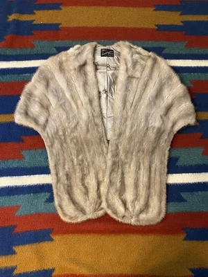 Vintage 1950’s Mink Fur Stole Shoulder Wrap 50s Shawl Mink Fur Coat Kensington - Image 1 of 4