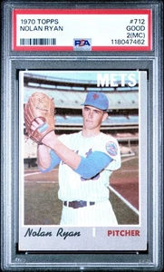 1970 Topps Nolan Ryan #712 recién graduado PSA en muy buena condición 2 (MC) - Imagen 1 de 2
