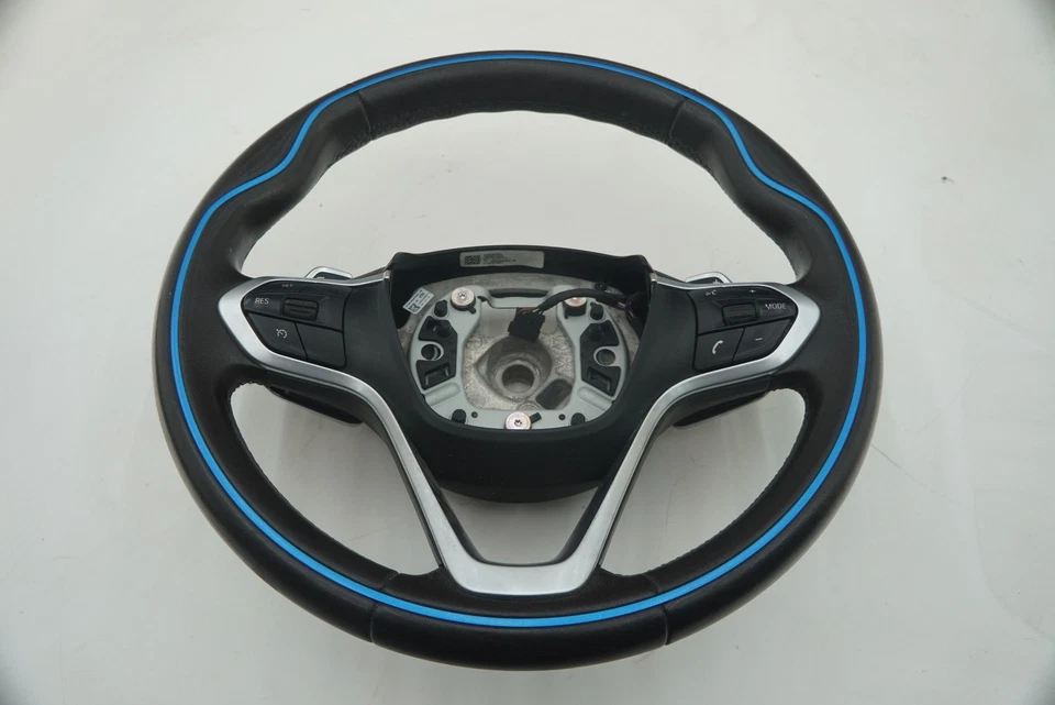 Volante de motorista couro exclusivo 32306859609 fabricante de equipamento original BMW i8 2014-20 *Nota* - Imagem 1 de 4
