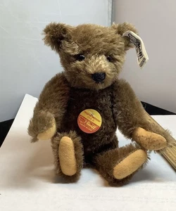 Vintage Steiff brauner Teddybär signiert 0204/16 limitierte Auflage Original Teddybär - Bild 1 von 7